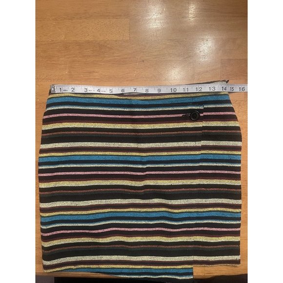Tulle Mini Striped‎ Mini Skirt With Pockets XS - Picture 4 of 6